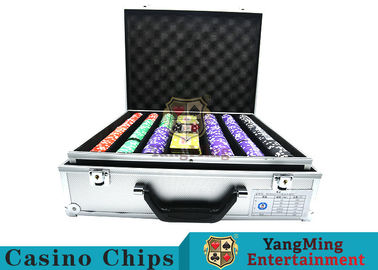 comprar La raya se adaptó al chipset del póker del casino, 12g póker Chip Sets With Denominations Fabricación en línea