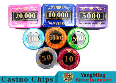 comprar 730 PC Crystal Screen Style Roulette Chip fijado/juego de póker fijado en el caso de aluminio Fabricación en línea