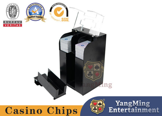 comprar Máquina eléctrica personalizada de baraja de cartas negras 8 pares de Texas Hold'Em Fabricación en línea