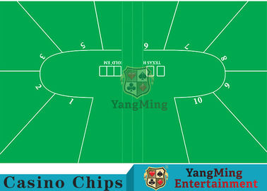 comprar Verde de la disposición de Texas Holdem Standard Casino Table con el tejido de poliester 100% Fabricación en línea