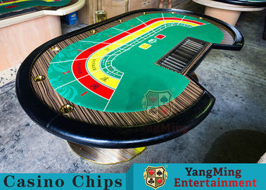 comprar Tabla de lujo del póker del casino de 8 personas con el panel negro grueso del fuego de madera del alcanfor Fabricación en línea