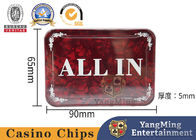 Brand New Acrylic Square ALL IN Positioning Card Texas Hold'Em Game Table Full Bet Design