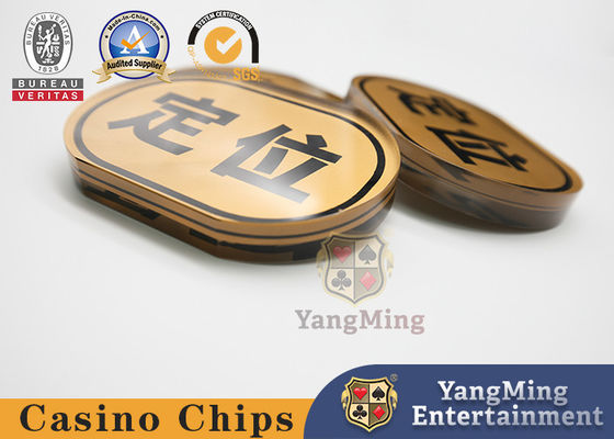 comprar Tarjeta de posicionamiento oval de oro Accesorios de juegos de mesa Bull Poker Internacional Fabricación en línea