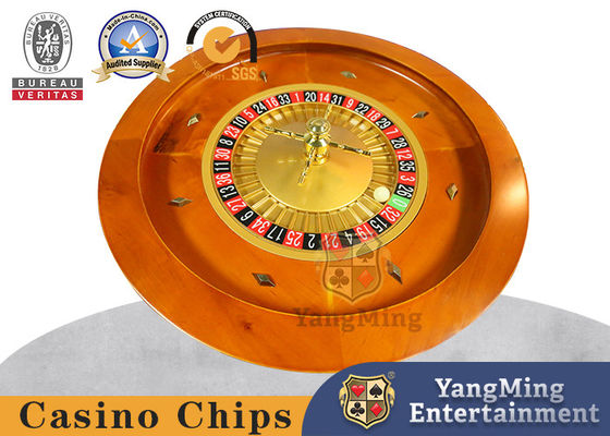 comprar Doméstico de 45 cm de madera maciza manual ruleta casino juego de mesa de póquer ruleta de madera Fabricación en línea