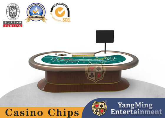 comprar Diseño actualizado de casino oval Dragon Tiger Poker Card Game de la tabla del póker del bacará Fabricación en línea