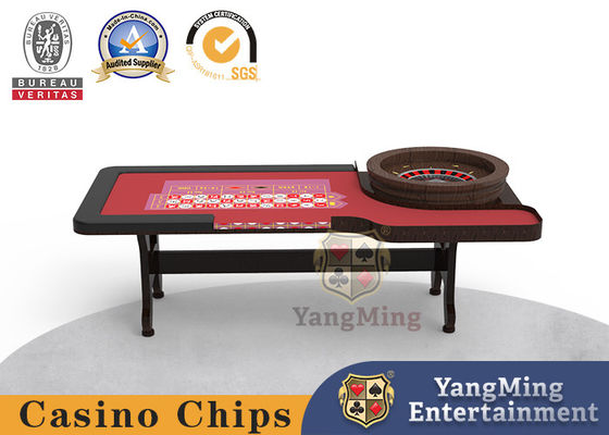 comprar Ruleta de madera sólida 10 jugadores Mesa de póquer Juegos de azar Personalizado Pies estándar en forma de H Fabricación en línea