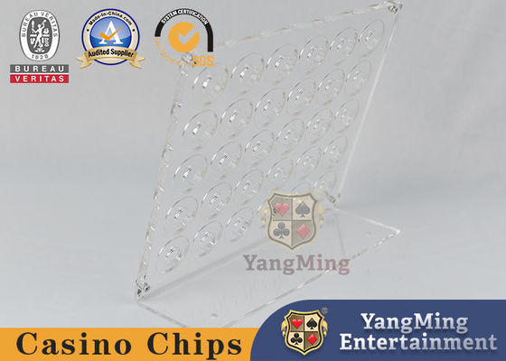 comprar Nuevo poseedor de fichas de póquer de 30 piezas de diseño redondo Macao Casino Table Chip Holder Fabricación en línea