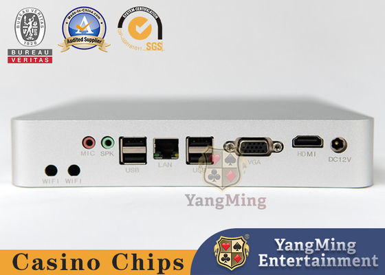 comprar Consola de computadora pequeña de plata Accesorios de mesa de póquer y casino Sistema de juegos de Baccarat Anfitrión Fabricación en línea