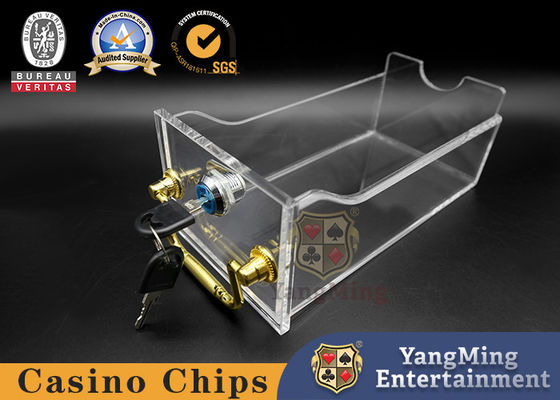 comprar Nuevo juego de cartas totalmente transparente 8 mazos de cartas de juego Casino Club de descartar caja Fabricación en línea