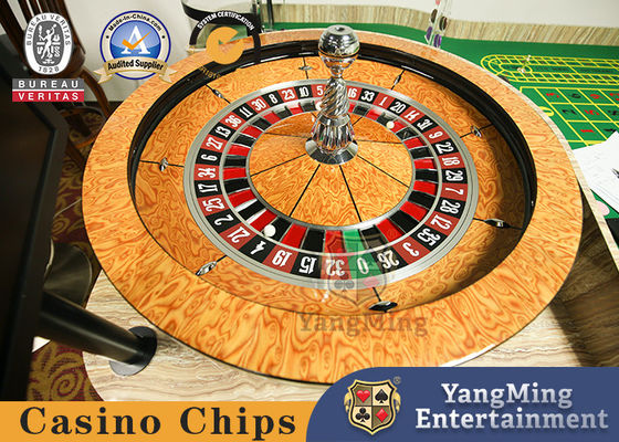 comprar International Casino Club 32 pulgadas ruleta rueda de madera sólida tocadiscos con pelota de resina Fabricación en línea