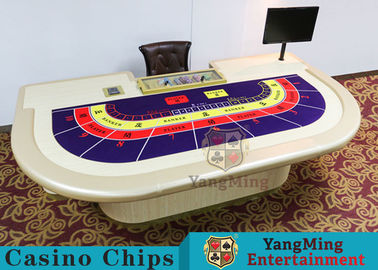 comprar Macao VIP dedicó la tabla del póker del casino con las barandillas estándar del cuero de la PU de la simulación Fabricación en línea