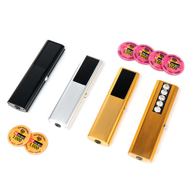 comprar Oro Negro Carga inalámbrica de póker Checker de código de fichas Casino Baccarat Juegos de mesa de póker Fabricación en línea