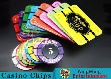 comprar Póker Chips Round de Crystal Acrylic Tiger Image Casino 40/45/50m m Fabricación en línea