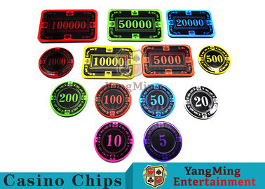 comprar resistencia de desgaste brillante de Crystal Acrylic Poker Chips High del color 12g Fabricación en línea