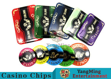 comprar póker superior de acrílico Chip Set For Entertainment del casino que broncea 760pcs Fabricación en línea