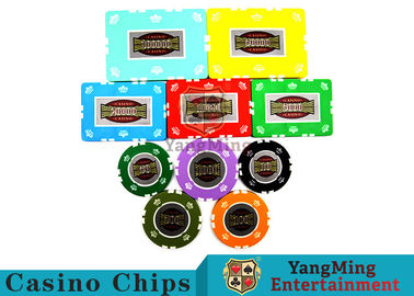 comprar Anti ULTRAVIOLETA de Clay Casino Chip Set With de la corona del RFID - caso de aluminio falso Fabricación en línea