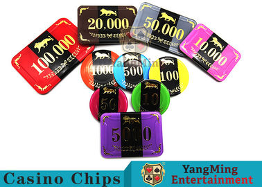 comprar caso de Chip Set With Aluminum Chips del póker del casino del grueso RFID de 3.3m m Fabricación en línea