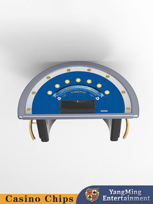 comprar Mitad alrededor del paso negro del metal de la tabla del póker del casino de la chaqueta para la competencia internacional Fabricación en línea