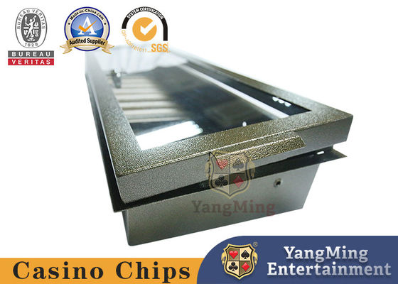 comprar Fácil actúe la ficha de póker tabla Chip Tray With Single Lock Encryption del póker del estante del metal de 1 capa Fabricación en línea