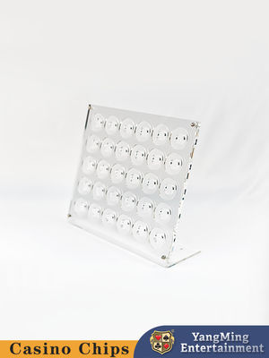comprar Estante de visualización de fichas de acrílico 30 piezas de transparente de visualización de fichas de póquer Fabricación en línea