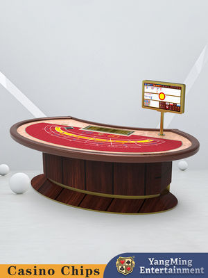 comprar Diseño personalizado Treadle Mesa de póquer de casino Oval Treadle Lucky Six Baccarat Mesa de póquer Fabricación en línea