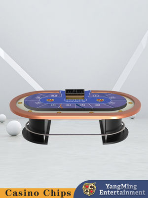 comprar Fabricante Stock Bar de metal medio redondo Guarda Texas Hold'em Mesa de póquer Entretenimiento Ocio Casino Mesa de juego de póker Fabricación en línea