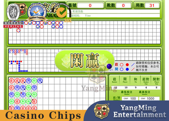 comprar Software de juego de la tarjeta internacional del sistema de Dragon Tiger Poker Table Electronic Display del bacará Fabricación en línea