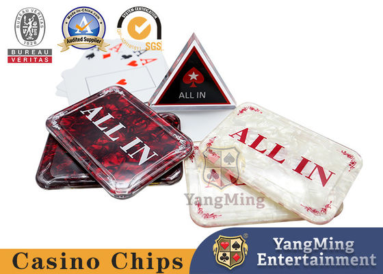 comprar Venta caliente 1 PCS Baccarat Acrílico Todo en el Botón Poker Cartas Guarda Casino Casino Mesa de Apuesta Marca Fabricación en línea
