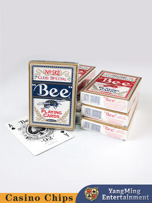 comprar Naipes alemanes de juego del casino 310g del club rojos o naipes azules de la abeja del casino No.92 Fabricación en línea
