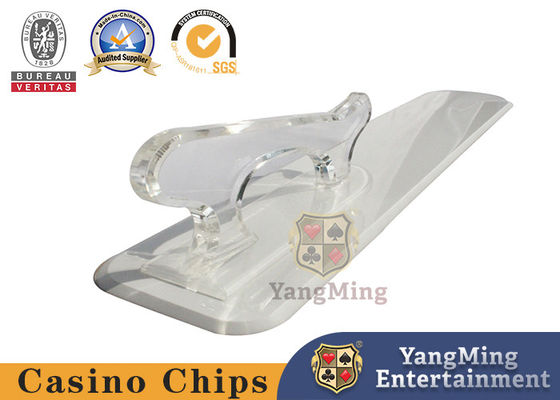 comprar Nuevo estilo de acrílico más grueso transparente Casino espada de marca pala con mango puede imprimir logotipo personalizado Fabricación en línea