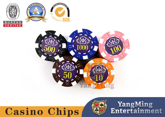 comprar Chips de póquer de dados de plástico ABS con protección UV juego de mesa de casino juego de póquer juego de fichas Fabricación en línea