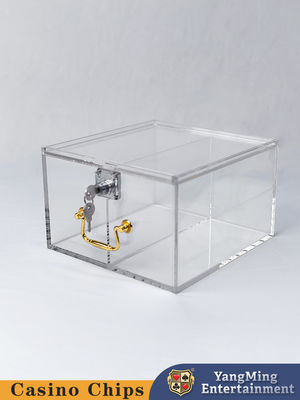 comprar Acrílico Dos Compartimientos Cerradura Chip Caso Juego de mesa de póquer Caso de Chip Fabricación en línea