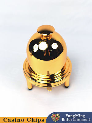 comprar Tamaño de Casino Juego de mesa Copa de dados Oro Diseño de cubierta de vidrio de metal Operado manualmente Fabricación en línea