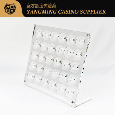 comprar Acrilico transparente Casino Chip Display Racks Productos de entretenimiento Poker Chip Racks Fabricación en línea