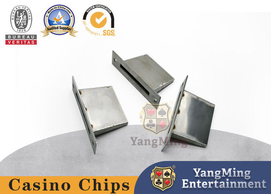 comprar Accesorios de acero inoxidables del juego del casino que juegan el tenedor de cobre amarillo anodizado tabla de la extremidad de Chip And Bill Drop Slot del póker de la ranura Fabricación en línea