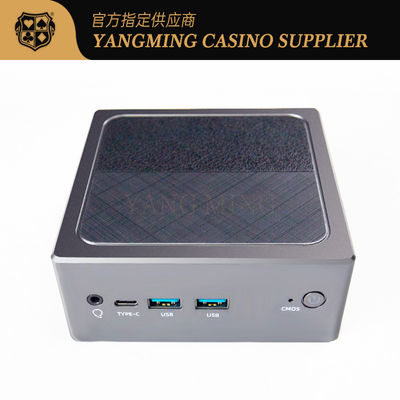 comprar Chasis negro de los sistemas de juego del bacará del metal Mini Desktop Computer Host With más sistema de la fuente de alimentación Fabricación en línea