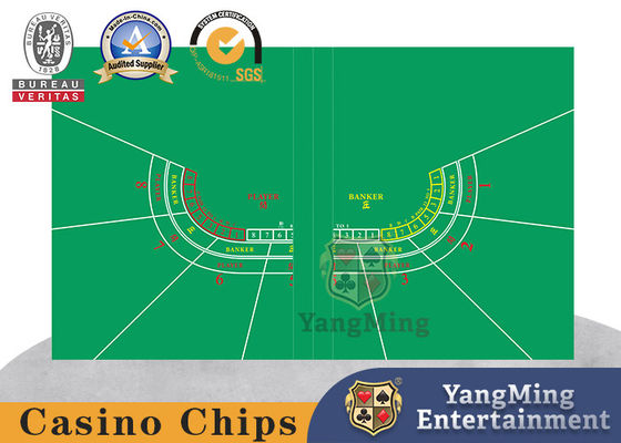 comprar Diseño del Baccarat para 7 jugadores Poker Casino Plegable Inmune Diseño de la Mesa Color Verde Fabricación en línea