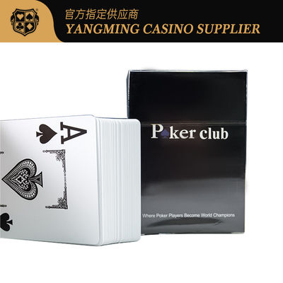 comprar 100% PVC impermeable Texas Hold'em cartas de juego de póquer 88 * 63mm mazo Rojo Azul Color Juego de cartas de plástico Fabricación en línea