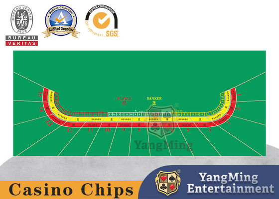 comprar Disposición a prueba de polvo del mantel del juego de póker del bacará 15-Players e ignífuga impermeable profesional de juego oval Fabricación en línea