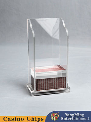 comprar El póker transparente de acrílico abandonó el bacará Texas Table Game Card Box de la caja de tarjeta Fabricación en línea