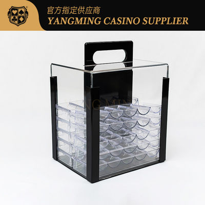 comprar 1000 Casino Poker Chip de arcilla Acrílico claro Poker Cargador de fichas-Incluye 10 estantes de fichas Fabricación en línea