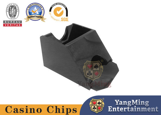 comprar Zapato dedicado de juego de la tarjeta del casino del color negro, un zapato de la cubierta para las tarjetas del póker Fabricación en línea