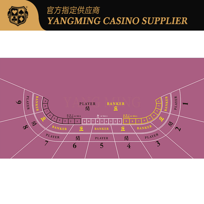 comprar Baccarat Texas Diseño Impresión roja patrón impermeable Tejido de mesa Diseño del casino Fabricación en línea