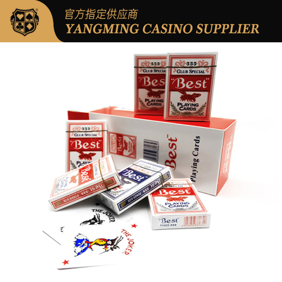 comprar 280g Rojo Azul Azul Core cartas de póquer Texas Baccarat Club cartas de juego de póquer Fabricación en línea