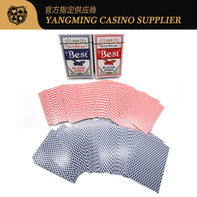 comprar High-End Blue Core Poker Cards Texas 280g Rojo Azul Baccarat Club Juego de cartas de póquer Fabricación en línea