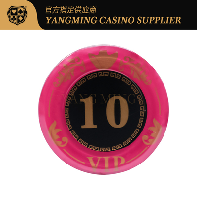 comprar Juego de fichas de acrílico profesional para casino, juego de fichas de acrílico para bacará con 760 fichas de póquer de cristal Fabricación en línea