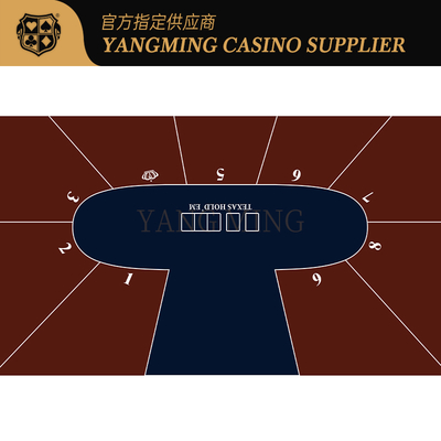 comprar Mantel de casino de alta gama para Texas Hold'Em, 9 jugadores, diseño impermeable, personalizado Fabricación en línea