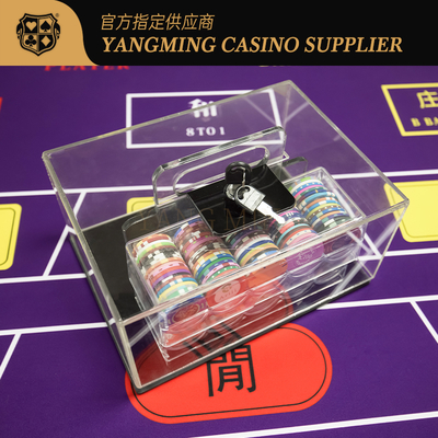 comprar Cuadro de fichas de Texas Hold'em de acrílico Fabricación en línea