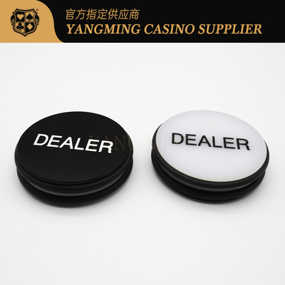 comprar Texas Hold ellos colocación redonda de grabado de doble cara blanco y negro del pedazo de Chips Poker Table Size Pressing de la tarjeta del distribuidor autorizado Fabricación en línea