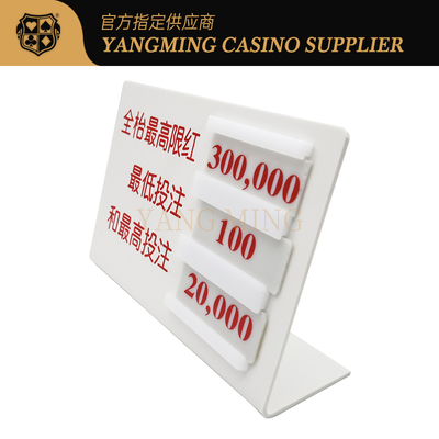 comprar Accesorios de mostrador en forma de L para mesa de póquer Baccarat, para juegos de casino Fabricación en línea